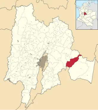 Localisation de Gachalá