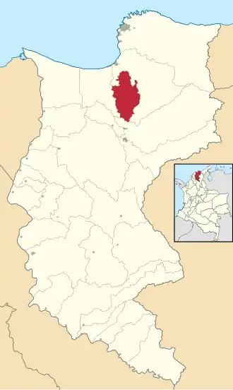 Localisation de Zona Bananera