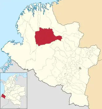 Localisation de Magüí Payán