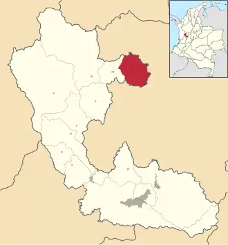 Localisation de Quinchía