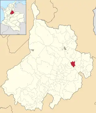 Localisation de Cepitá