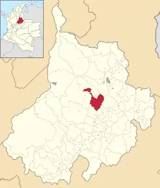 Localisation de Zapatoca