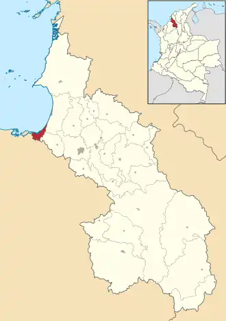 Localisation de Coveñas