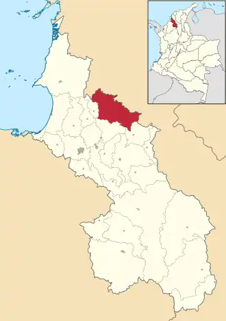 Localisation de Ovejas