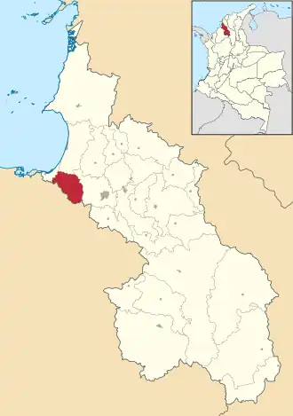 Localisation de San Antonio de Palmito