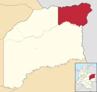 Localisation de Puerto Carreño