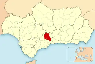Localisation de Comarque de Antequera