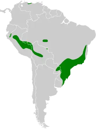 Description de l'image Crypturellus obsoletus map.svg.