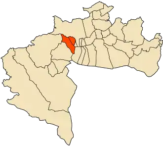 Localisation de Daïra de Foughala