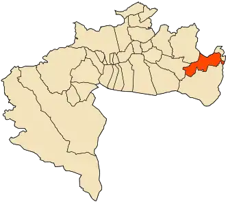 Localisation de Zeribet El Oued