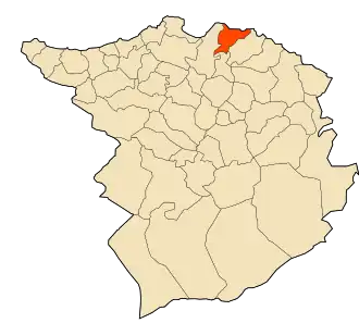 Localisation de Sebaa Chioukh