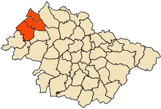 Localisation de Daïra d'Oggaz