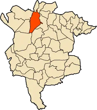 Localisation de Sidi Hadjeres