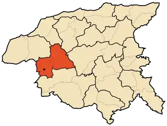 Localisation de Daïra d'Aïn Merane