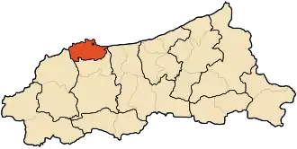 Localisation de Daïra de Jijel