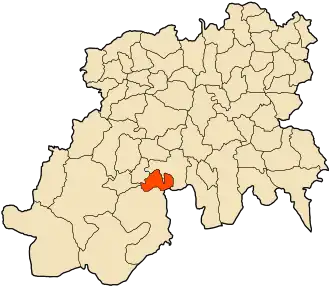 Localisation de Saneg