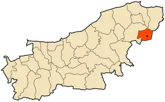 Localisation de Taourga Tawerga / ⵜⴰⵡⴻⵔⴳⴰ (ber)