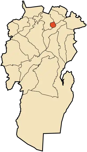 Localisation de Daïra de Khenchela