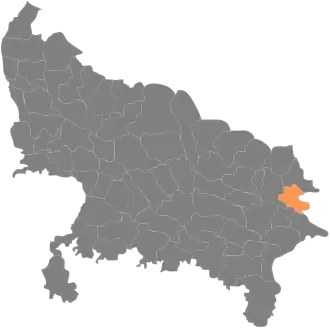 Localisation de District de Deoriaदेवरिया जिला