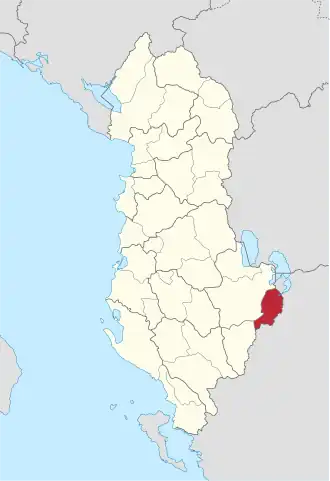 Localisation de District de Devoll