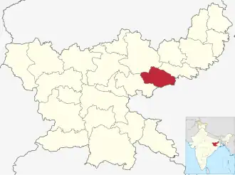Localisation de District de Dhanbad धनबाद जिला