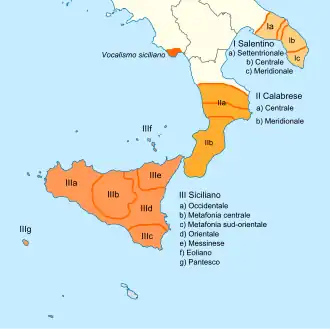 Image illustrative de l’article Dialectes italiens méridionaux extrêmes