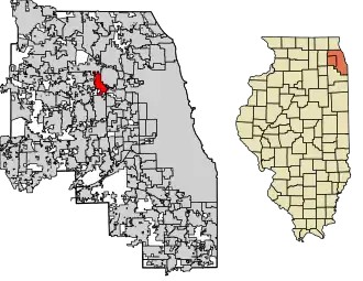 Localisation de Bensenville
