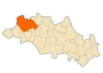 Localisation de Daïra d'Aïn M'lila