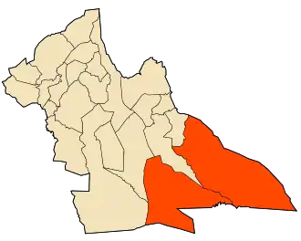 Localisation de Daïra de Hassi R'Mel