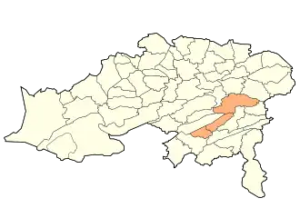 Localisation de Daïra de Teniet El Abed