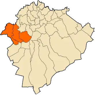 Localisation de Daïra de Frenda