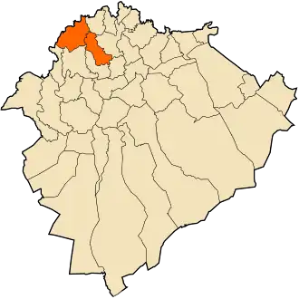 Localisation de Daïra de Rahouia