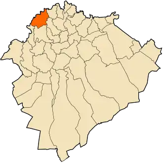 Localisation de Rahouia