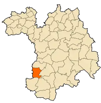 Localisation de Ouled Si Ahmed