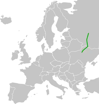 Itinéraire de la route européenne 101