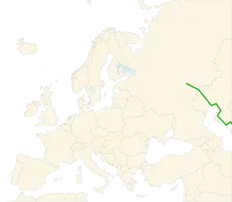Itinéraire de la route européenne 121