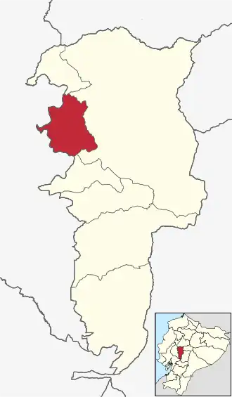 Localisation de Canton d'Echeandía
