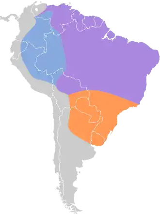Description de l'image Empidonomus varius map.svg.