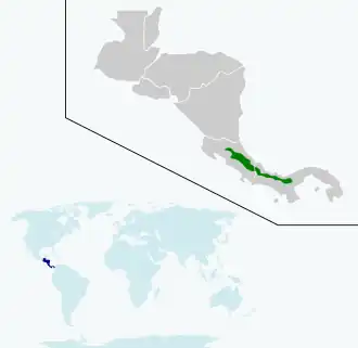 Description de l'image Eupherusa nigriventris map.svg.