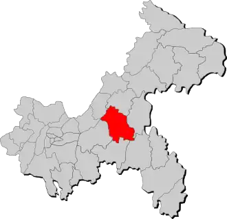 Localisation de Fēngdū xiàn