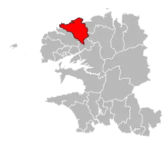 Canton de Lesneven