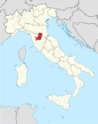Localisation de Ville métropolitaine de Florence
