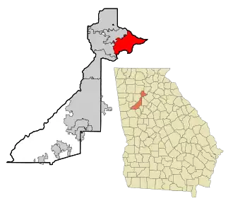 Localisation de Johns Creek