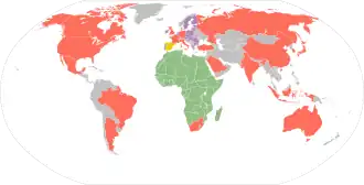 Carte de l'organisation
