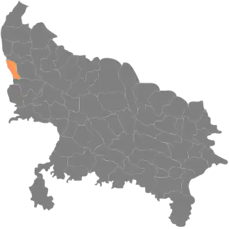 Localisation de District de Gautam Buddha Nagarगौतम बुद्ध नगर ज़िला