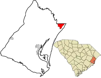 Localisation de Murrells Inlet
