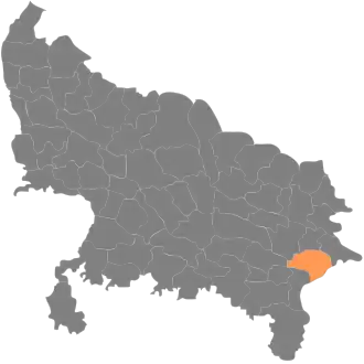 Localisation de District de Ghazipurग़ाज़ीपुर ज़िला