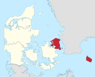 Localisation de Hovedstaden