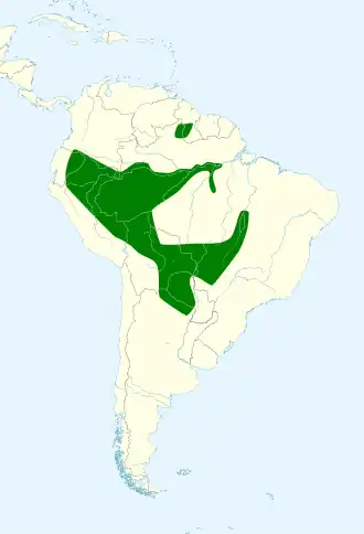 Description de l'image Icterus croconotus map.svg.