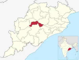 Localisation de District de Boudh बौध जिला
